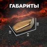 Декоративные керамические камни, 5 шт, граненые золотые фото 2
