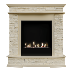 Биокамин в портале Firezo Luzern, Слоновая кость, стандарт