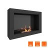 Биокамин SteelHeat WALL ONE 800 LITE черный фото 3