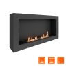 Биокамин SteelHeat WALL ONE 1100 LITE черный фото 1